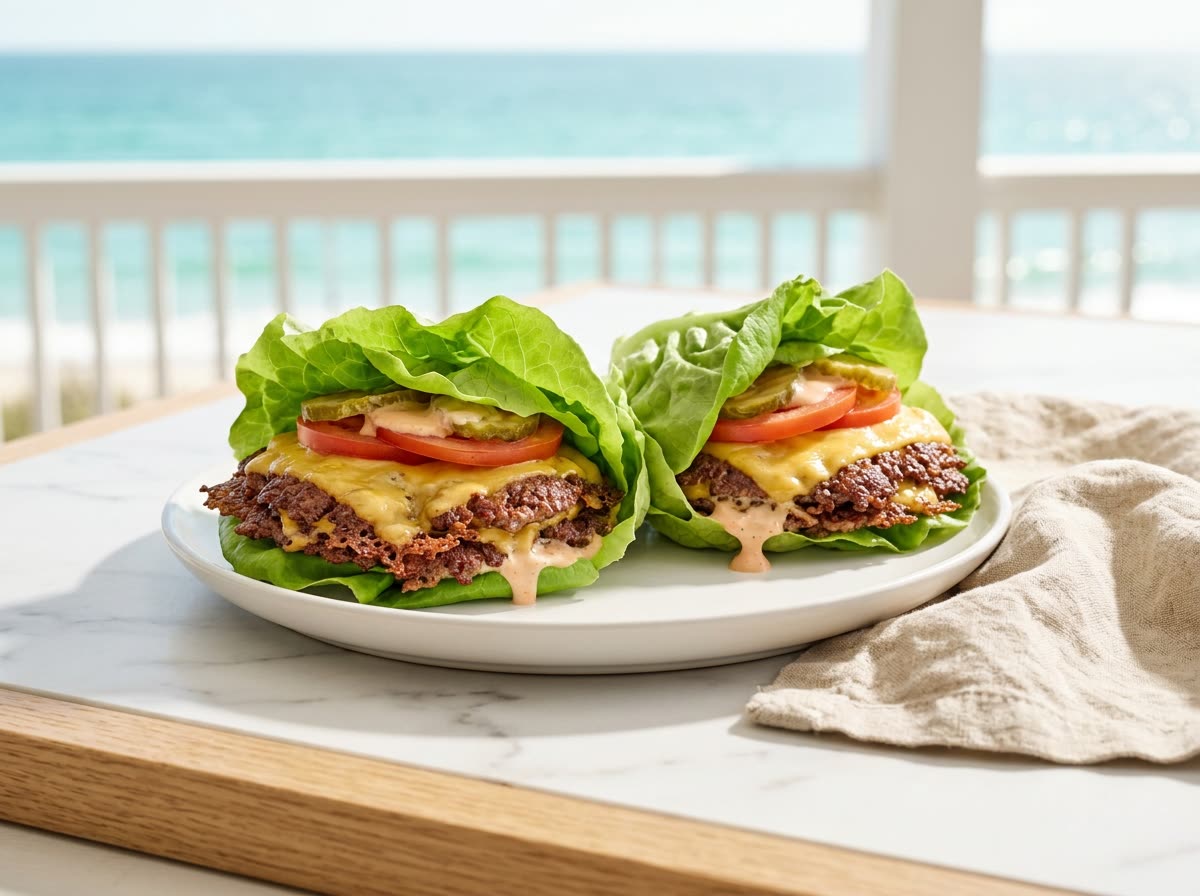 Lettuce-Wrap Smash Burgers